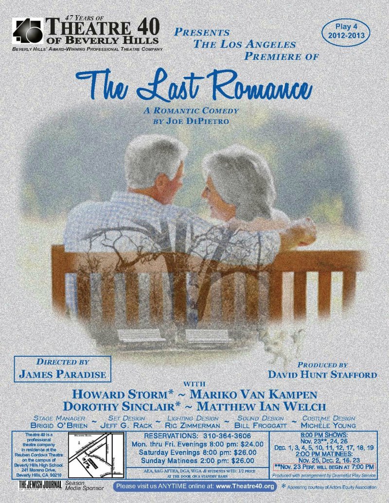 The Last Romance at Theatre 40