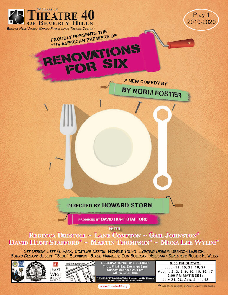 Renovations For Six at Theatre 40 poster