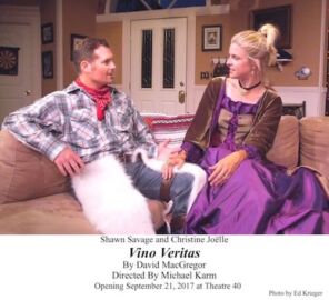 Vino Veritas at Theatre 40 - Shawn Savage and Christine Joëlle