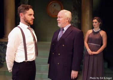 The Last Wife at Theatre 40 - Caleb Slavens, David Hunt Stafford and Olivia Saccomanno