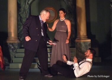 The Last Wife at Theatre 40 - David Hunt Stafford, Olivia Saccomanno and Caleb Slavens