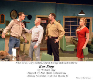 Bus Stop at Theatre 40 - Niko Boles, Gary Ballard, Shawn Savage, Kaitlin Huwe
